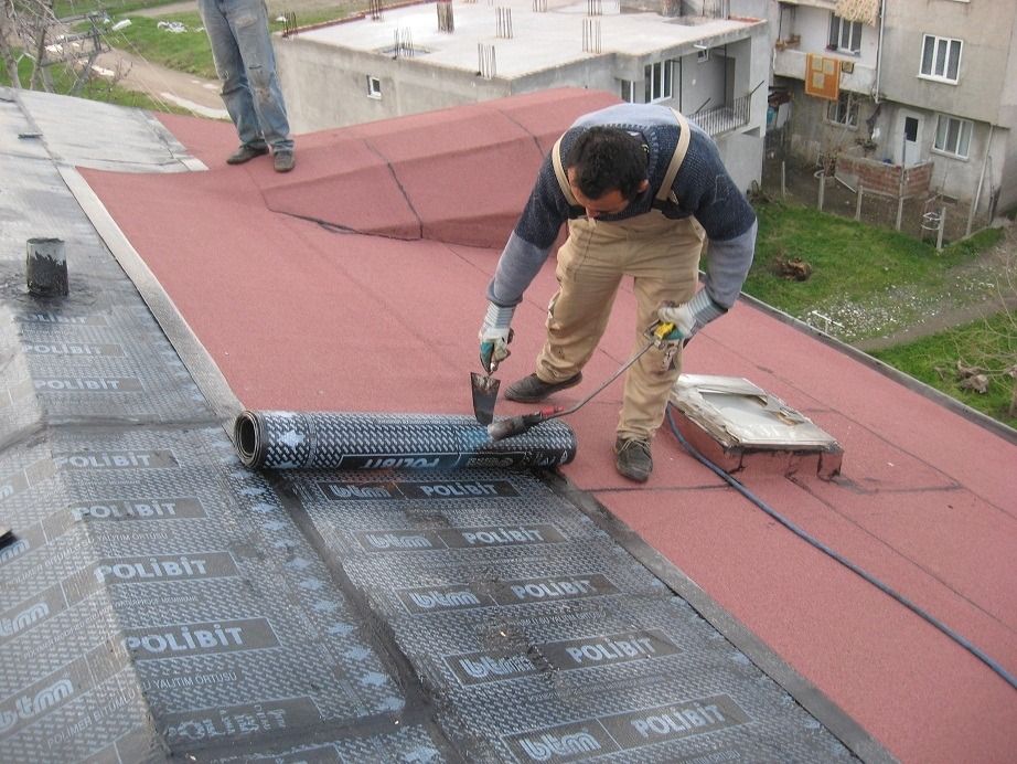 Gaziemir EPDM Kauçuk Çatı – düz çatıda arduvazlı bitümlü membran serimi